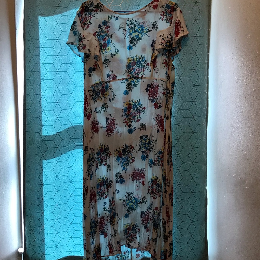 SimplyBe White Floral Dress